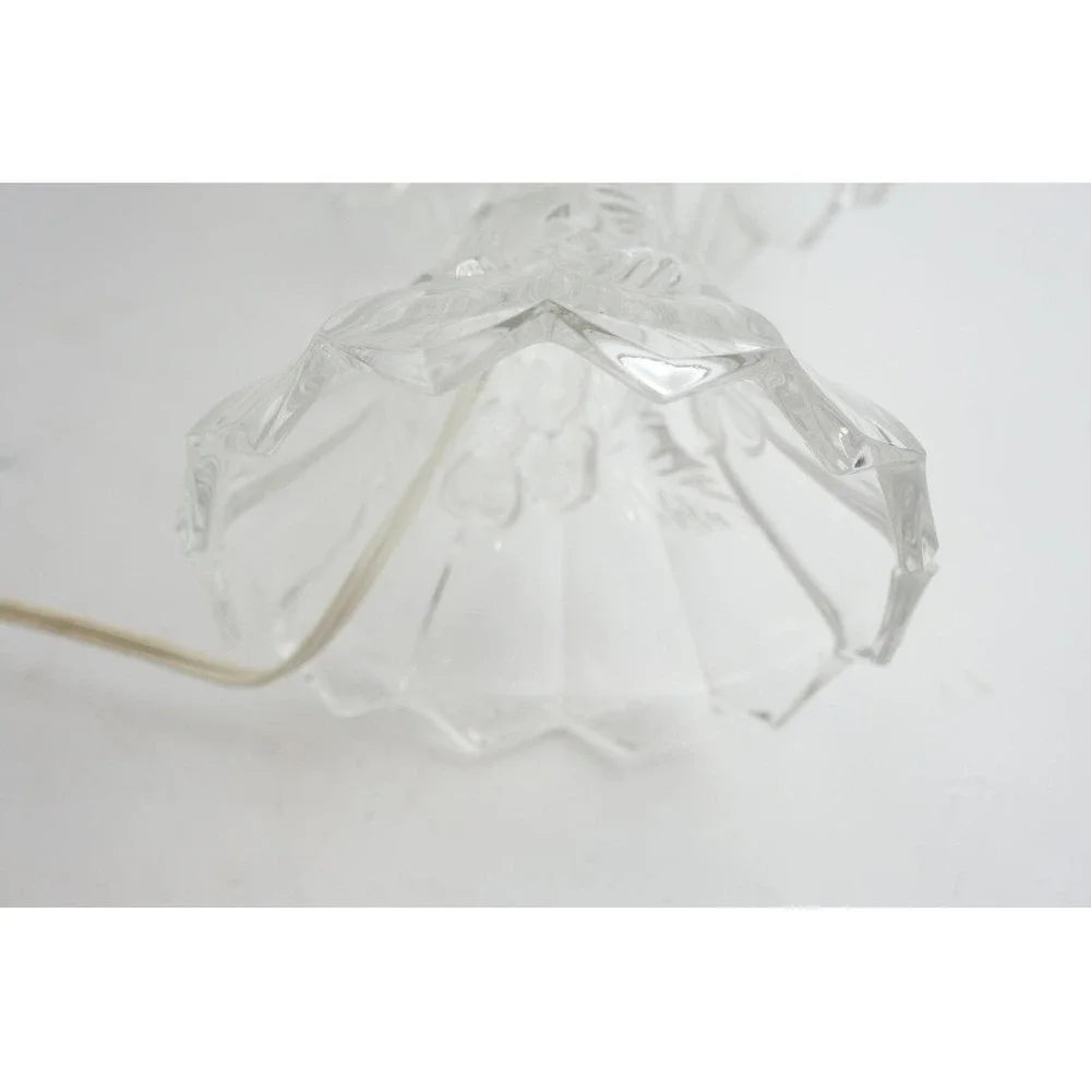 Vintage Anne Hutte Bleikristall Lead Crystal Boudoir Fairy Lamp Working Works